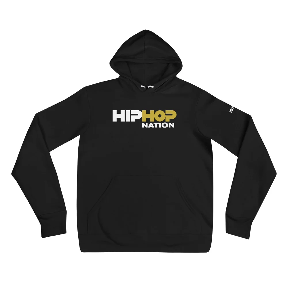 Hip-Hop Nation: Big Logo Hoodie (Black) - Image 2