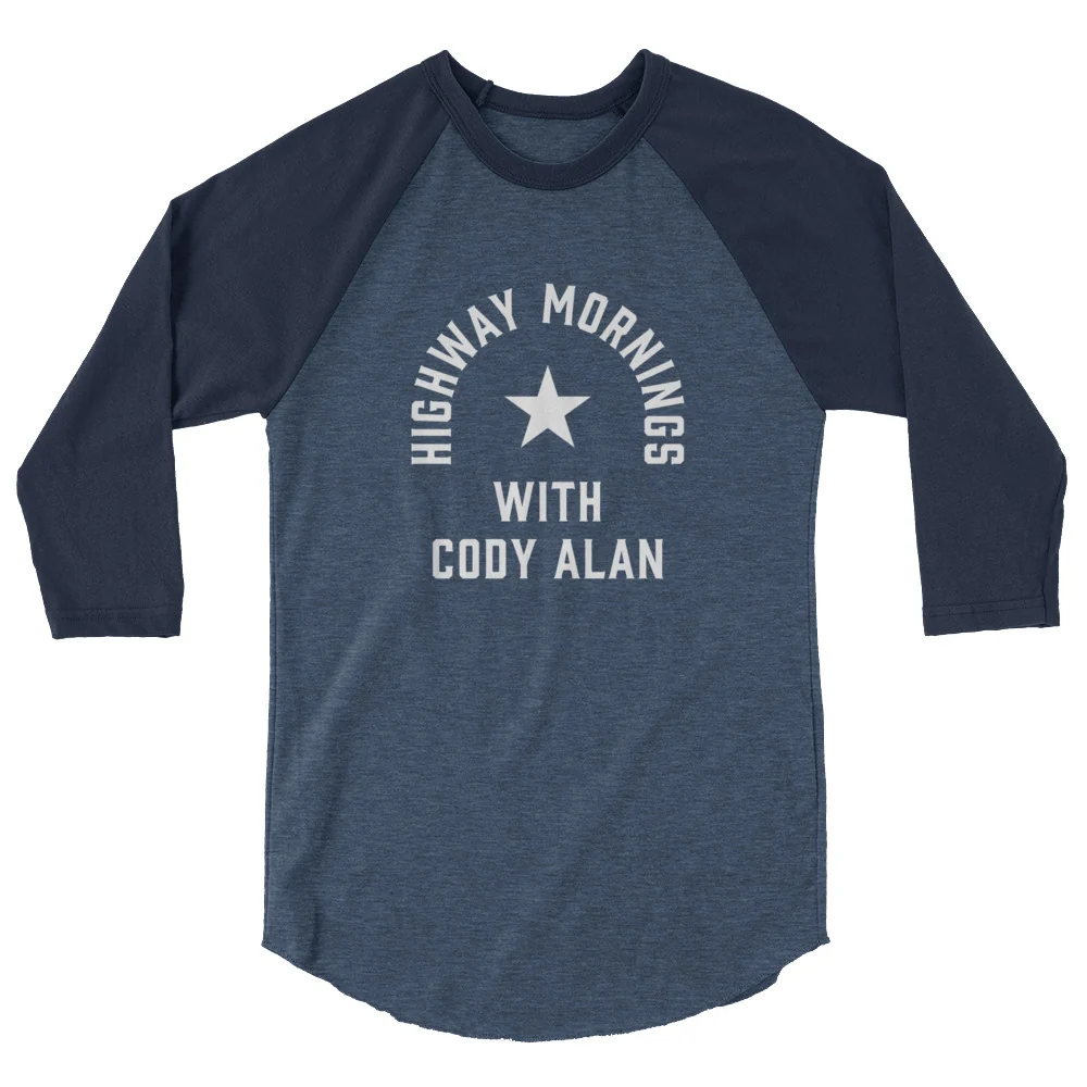 Highway Mornings with Cody Alan: Bright Star Raglan Baseball Tee