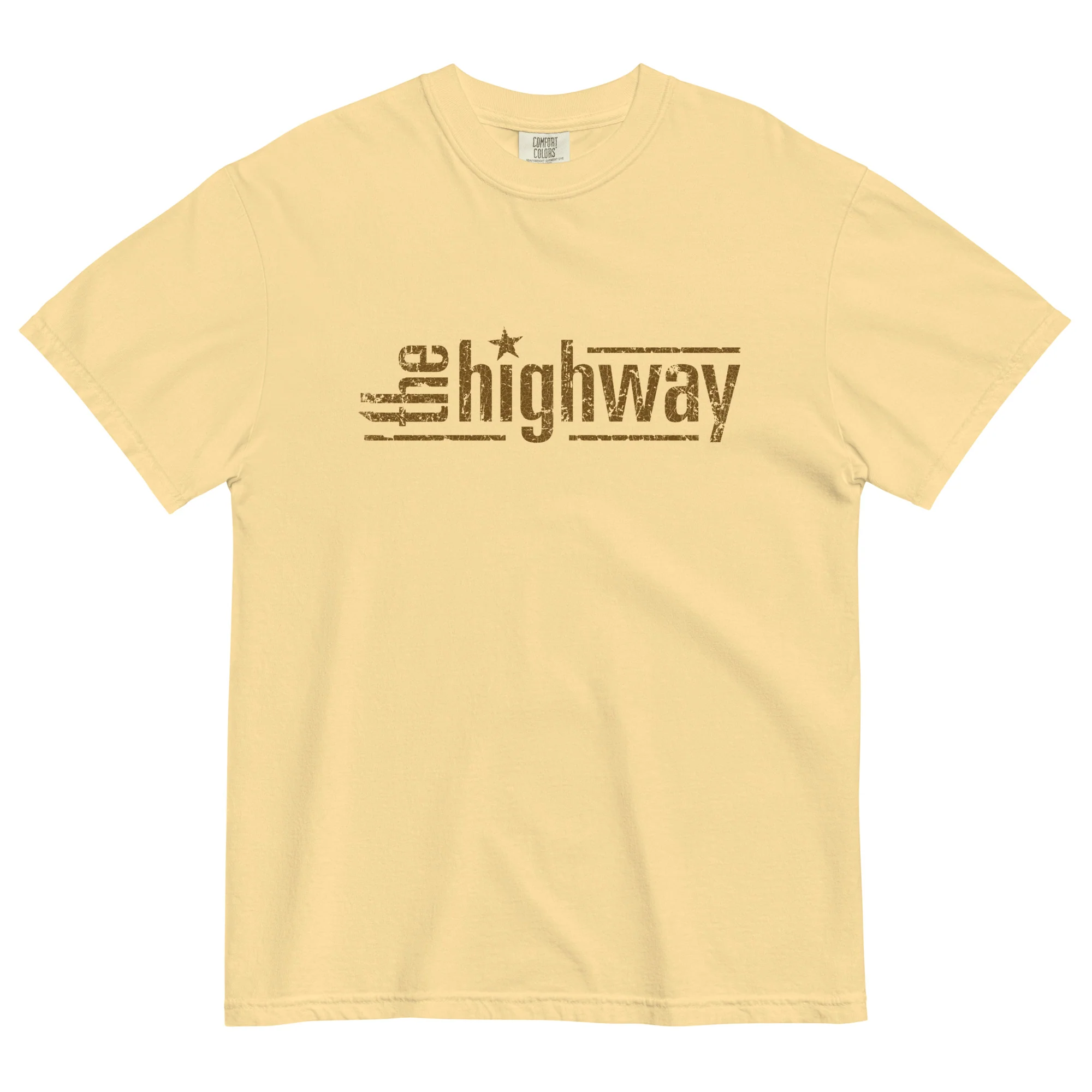 The Highway: Yellow Heavyweight T-shirt